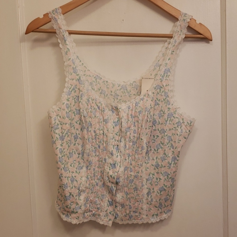 Eileen West 1990s vintage lingerie top sz M